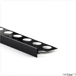Light Line Anschlussprofil f?r den Innenputz schwarz, 2m